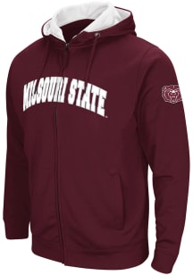 Colosseum Missouri State Bears Mens Maroon Henry Fleece Long Sleeve Full Zip Jacket