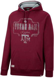 Wrangler Texas A&M Aggies Mens Maroon Rope Long Sleeve Hoodie