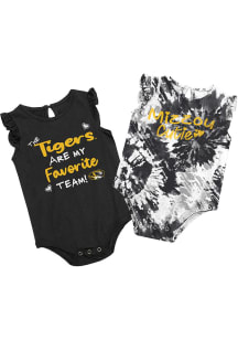 Colosseum Missouri Tigers Baby Black Two Bits Tie Dye Set One Piece