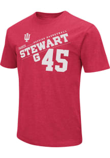 Parker Stewart Indiana Hoosiers Cardinal Parker Stewart Basketball Short Sleeve Player T Shirt