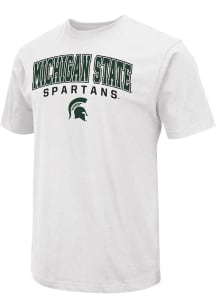Colosseum Michigan State Spartans White Arch Name Mascot Version Short Sleeve T Shirt