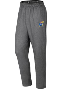 Colosseum Kansas Jayhawks Youth Grey Varsity Track Pants