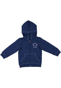Colosseum Penn State Nittany Lions Toddler Knobby Long Sleeve Full Zip Sweatshirt - Navy Blue