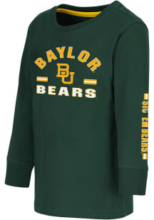 Colosseum Baylor Bears Toddler Green Roof Top Long Sleeve T-Shirt