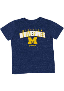 Colosseum Michigan Wolverines Toddler Blue Team Chant Short Sleeve T-Shirt