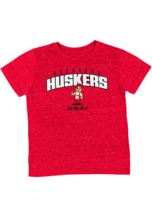 Colosseum Nebraska Cornhuskers Toddler Red Team Chant Graphic Short Sleeve T-Shirt