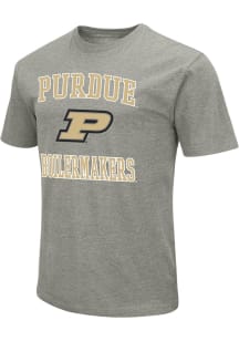 Colosseum Purdue Boilermakers Grey No 1 Short Sleeve T Shirt