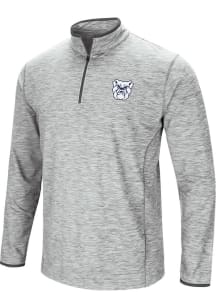 Colosseum Butler Bulldogs Mens Grey Sprint Long Sleeve Qtr Zip Pullover