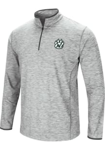Colosseum Northwest Missouri State Bearcats Mens Grey Sprint Long Sleeve Qtr Zip Pullover