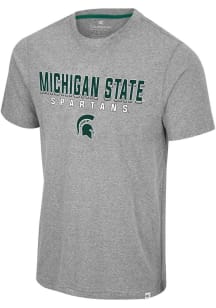 Colosseum Michigan State Spartans Grey Yeah, You Blend Short Sleeve Fashion T Shirt