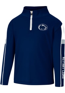 Colosseum Penn State Nittany Lions Toddler Navy Blue Screever Long Sleeve Qtr Zip
