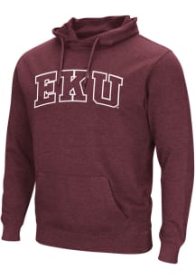 Colosseum Eastern Kentucky Colonels Mens Maroon CAMPUS Long Sleeve Hoodie