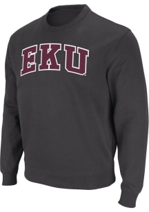 Colosseum Eastern Kentucky Colonels Mens Black STADIUM Long Sleeve Crew Sweatshirt