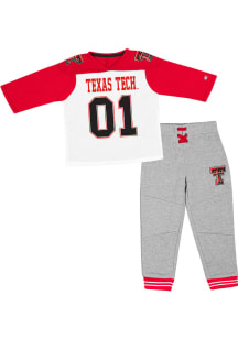 Colosseum Texas Tech Red Raiders Toddler Red Jingtinglers Set Top and Bottom