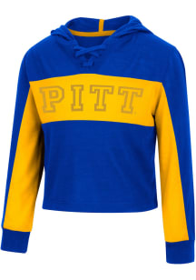 Colosseum Pitt Panthers Toddler Girls Blue Did Not Long Sleeve T Shirt