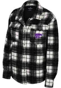 Colosseum K-State Wildcats Womens Black Hug Me Light Weight Jacket