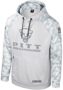 Colosseum Pitt Panthers Mens Grey OHT Ice Hood