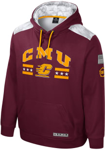 Colosseum Central Michigan Chippewas Mens Maroon OHT Cyclone Hood