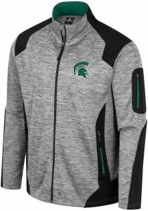 Colosseum Michigan State Spartans Mens Grey Silberman Colorblock Medium Weight Jacket
