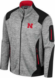 Colosseum Nebraska Cornhuskers Mens Grey Silberman Colorblock Medium Weight Jacket