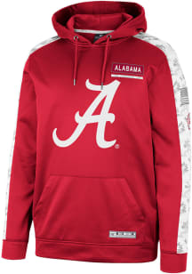 Colosseum Alabama Crimson Tide Mens Crimson OHT Snake Eyes Camo Hood