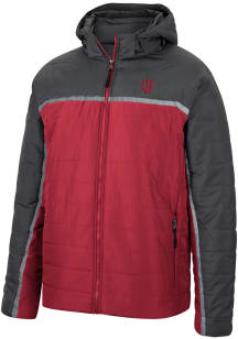 Mens Indiana Hoosiers Colosseum Mens Club Champion Puffer Heavyweight Jacket - Crimson