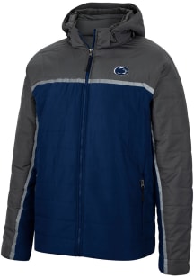 Mens Penn State Nittany Lions Colosseum Mens Club Champion Puffer Heavyweight Jacket - Navy Blue