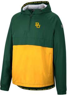 Colosseum Baylor Bears Mens Green Man To Beat Anorak Light Weight Jacket