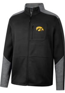 Colosseum Iowa Hawkeyes Mens Black Id Keep Playing Medium Weight Jacket