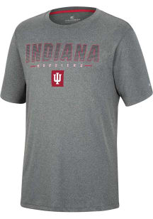 Colosseum Indiana Hoosiers Charcoal High Pressure Short Sleeve T Shirt