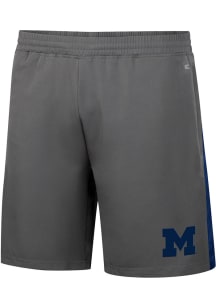Colosseum Michigan Wolverines Mens Charcoal Smails Woven Shorts