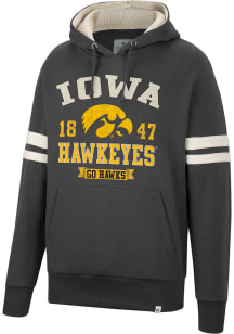 Colosseum Iowa Hawkeyes Mens Black O Hooligan Pullover Fashion Hood