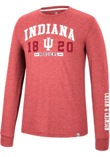 Colosseum Indiana Hoosiers Crimson Zen Philosopher Long Sleeve Fashion T Shirt