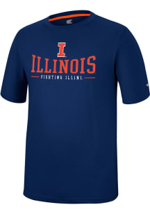 Colosseum Illinois Fighting Illini Navy Blue McFiddish Short Sleeve T Shirt