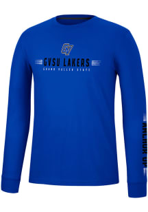 Colosseum Grand Valley State Lakers Royal Blue Spackler Long Sleeve T Shirt