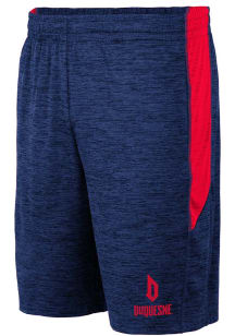 Colosseum Duquesne Dukes Mens Navy Blue Curry Shorts