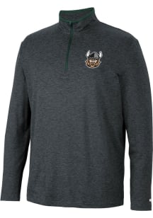 Colosseum Cleveland State Vikings Mens Black Tiger Long Sleeve Qtr Zip Pullover