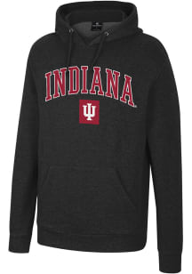 Colosseum Indiana Hoosiers Mens Black Allen Long Sleeve Hoodie