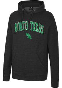 Colosseum North Texas Mean Green Mens Black Allen Long Sleeve Hoodie