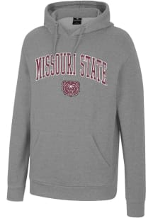 Colosseum Missouri State Bears Mens Grey Allen Long Sleeve Hoodie