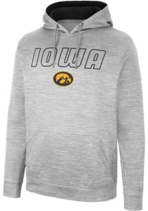 Colosseum Iowa Hawkeyes Mens Grey Mac Hood