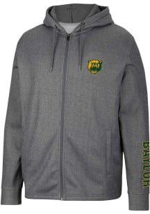 Colosseum Baylor Bears Mens Charcoal Lockett Long Sleeve Zip