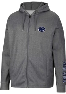 Colosseum Penn State Nittany Lions Mens Charcoal Lockett Long Sleeve Zip