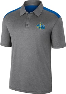 Colosseum UMKC Roos Mens Charcoal Rahm Short Sleeve Polo