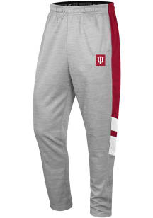Colosseum Indiana Hoosiers Mens Grey Bushwood Fleece Pants
