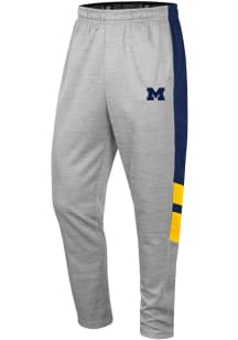 Colosseum Michigan Wolverines Mens Grey Bushwood Fleece Pants