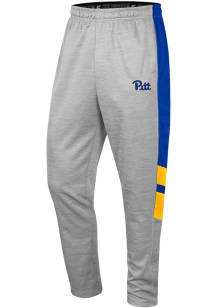Colosseum Pitt Panthers Mens Grey Bushwood Fleece Pants