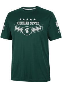 Colosseum Michigan State Spartans Green OHT Free Fall Hatch Camo Short Sleeve T Shirt