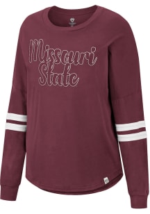Colosseum Missouri State Bears Womens Maroon Earth First LS Tee