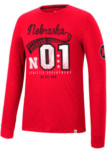 Colosseum Nebraska Cornhuskers Red Before Electricity Long Sleeve Fashion T Shirt